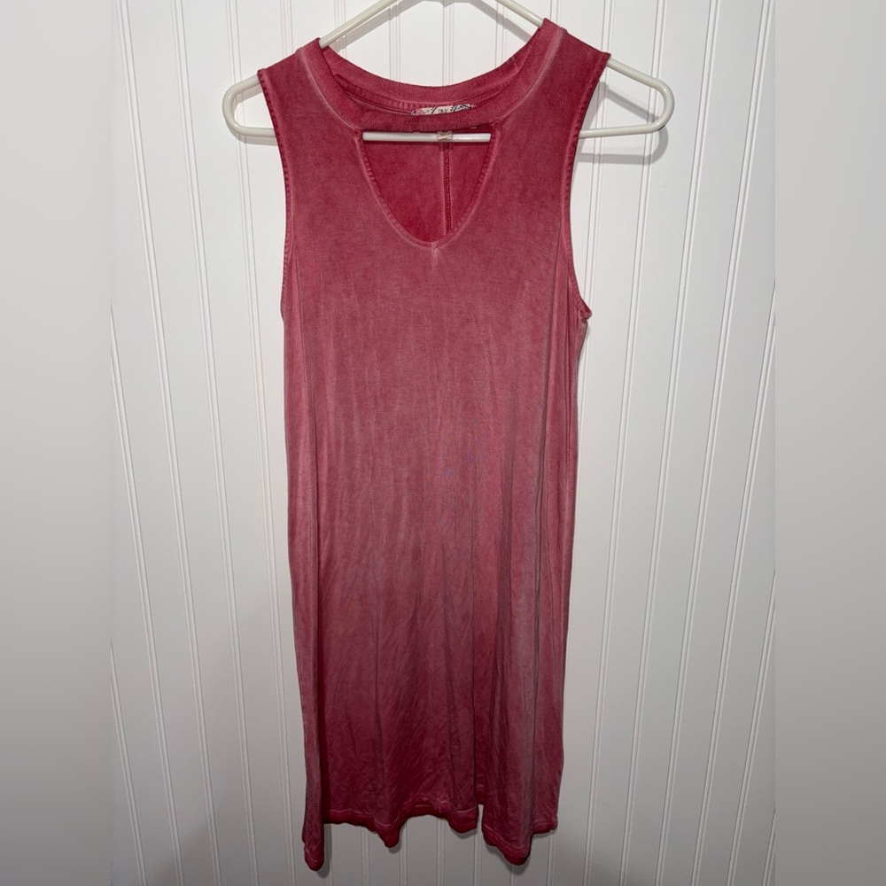 Pink Rose T-shirt Dress| Size XS